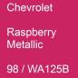 Preview: Chevrolet, Raspberry Metallic, 98 / WA125B.